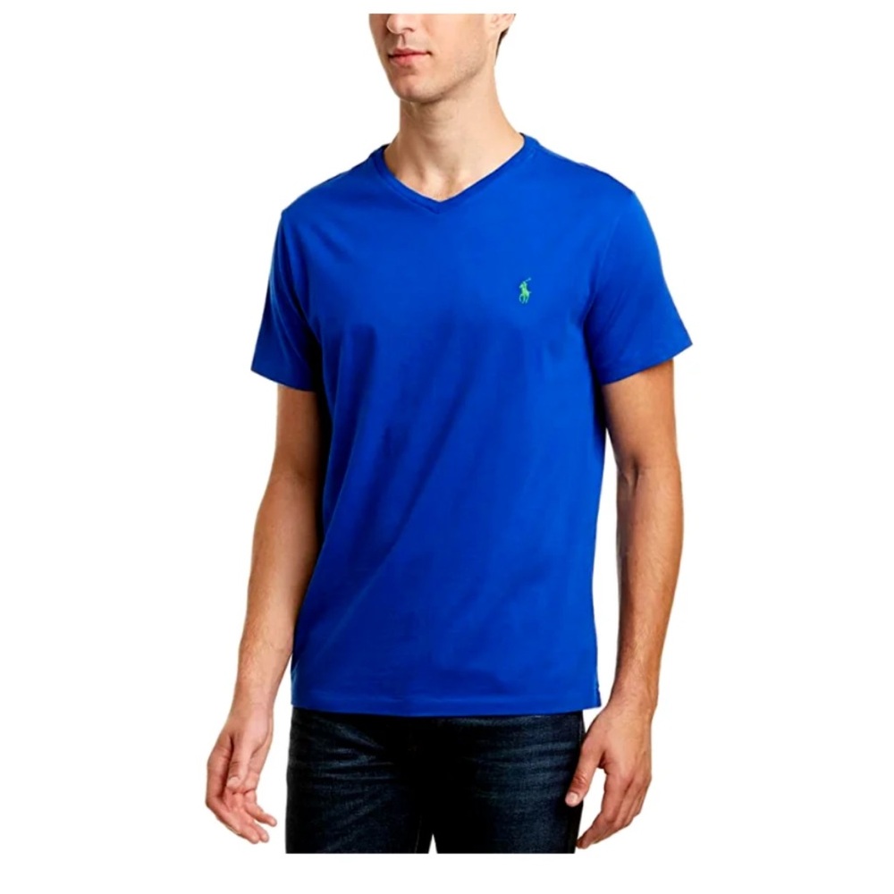 Polo by Ralph Lauren V Neck Tee Shirt - Picture 8 of 13